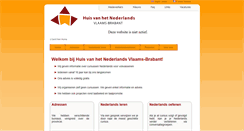 Desktop Screenshot of huisvlaamsbrabant.be